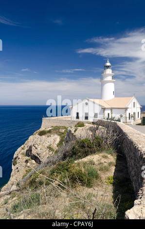 Far de Capdebera. Cala Rajada. Mallorca. Spain Stock Photo