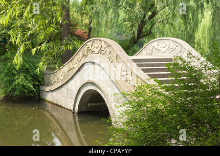 Bridge, Hangzhou, Zhejiang Province, China Stock Photo