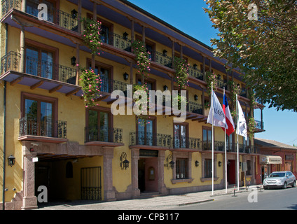 Santa Cruz Plaza Hotel Plaza de Armas Santa Cruz Colchagua Valley Chile Stock Photo