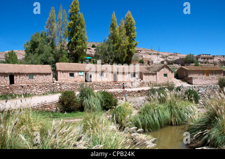 Caspana Andean village Antofagasta region Chile Stock Photo