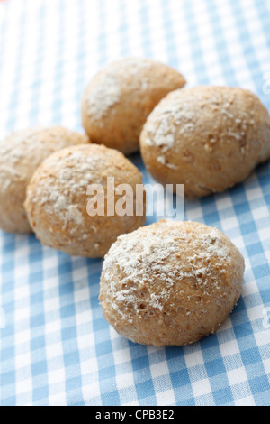 Delicious wholemeal bread rolls freshly baked Stock Photo