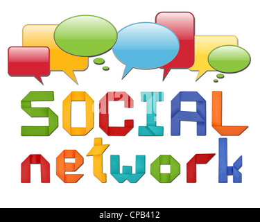 Illustration of a social network concept Stock Photo - Alamy