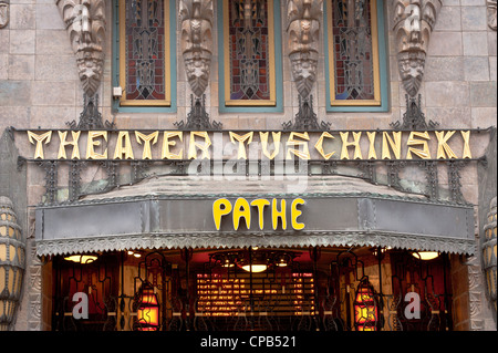 AMSTERDAM, NETHERLANDS - MAY 08, 2012:  Pathé Tuschinski Cinema on Reguliersbreestraat Stock Photo