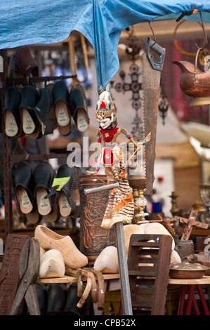 AMSTERDAM, NETHERLANDS - MAY 08, 2012:  Antiques and bric-a-brac at the Waterlooplein Market Stock Photo