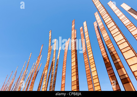 Grass Blades sculpture, Seattle Center Stock Photo