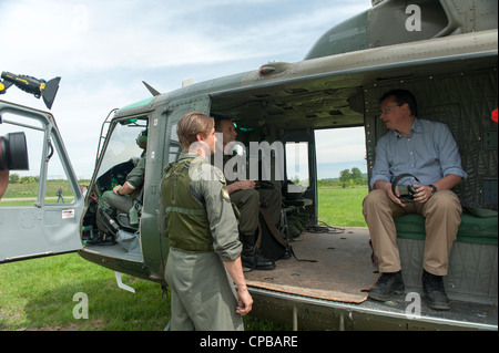 Austrian Defense Minister Norbert Darabos (R) Stock Photo