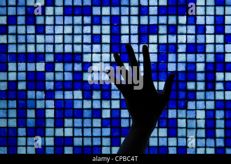 data illuminated bytes represents internet or technology data Stock Photo