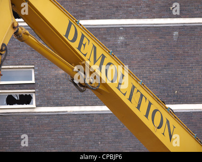 Heavy demolition machinery Stock Photo