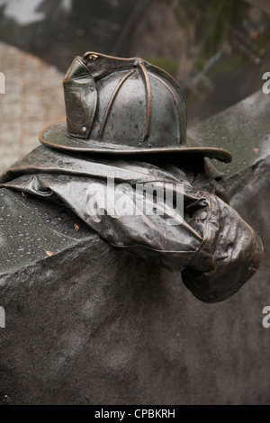 Vendome Firefighters memorial in Boston MA Stock Photo