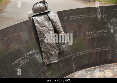 Vendome Firefighters memorial in Boston MA Stock Photo