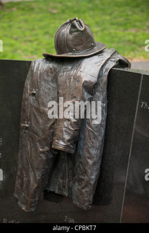 Vendome Firefighters memorial in Boston MA Stock Photo