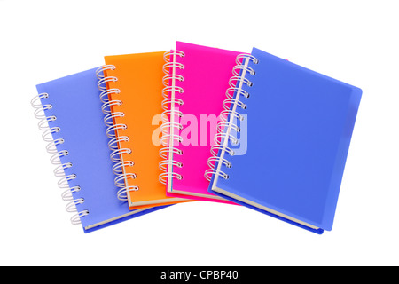 Notebook on white background Stock Photo