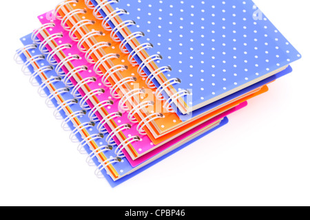 Notebook on white background Stock Photo