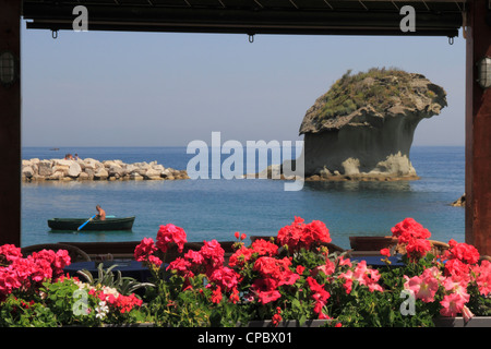 Italy Campania Ischia Lacco Ameno, view from restaurant Stock Photo