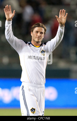 Los Angeles Galaxy M David Beckham #23 during the MLS game between the Portland Timbers & the Los Angeles Galaxy. Stock Photo