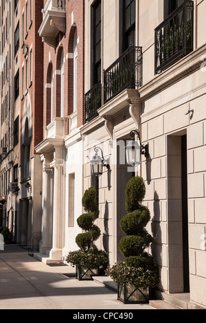 Brownstones, Upper East Side, NYC Stock Photo