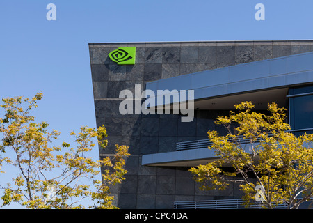 clara nvidia headquarters santa california building alamy