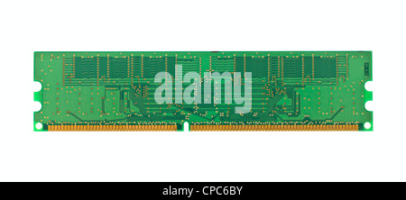 DDR memory module stick, photo on the white background Stock Photo