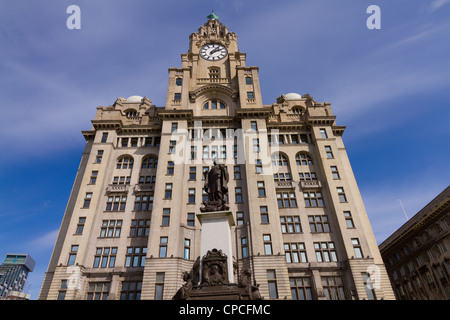 Royal Liver Building, a Grade I listed building in Liverpool Stock Photo