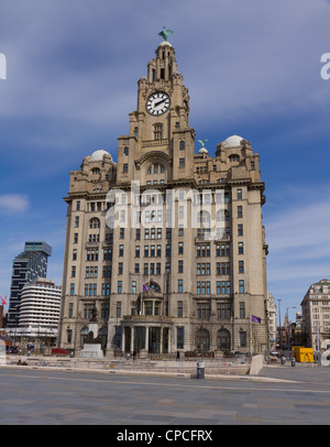 Royal Liver Building, a Grade I listed building in Liverpool Stock Photo