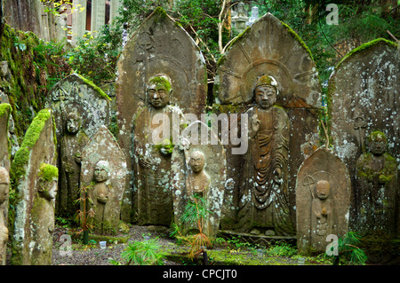 Okuno In Buddhist Cemetary, the largest in Japan. Koyasan, Honshu, Japan Stock Photo