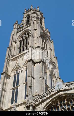 Boston cathedral in Boston, Lincolnshire, England. Home of the founding Fathers. Stock Photo