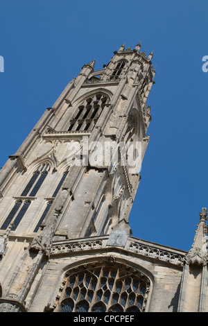 Boston cathedral in Boston, Lincolnshire, England. Home of the founding Fathers. Stock Photo