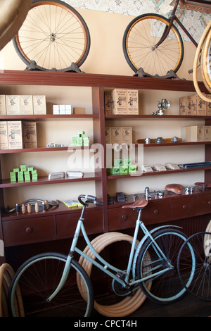 Wright Brothers cycle shop move from Dayton, Ohio to Greenfield Village, Dearborn, Detroit, Michigan Stock Photo