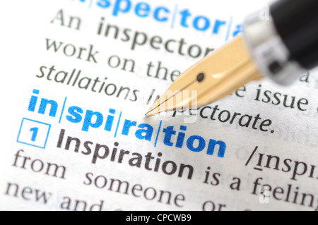 Inspiration - Dictionary Series Stock Photo