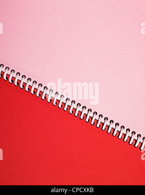 Close up of notebook binding Stock Photo