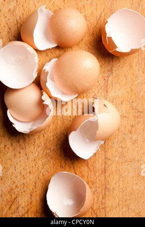 broken eggshells Stock Photo