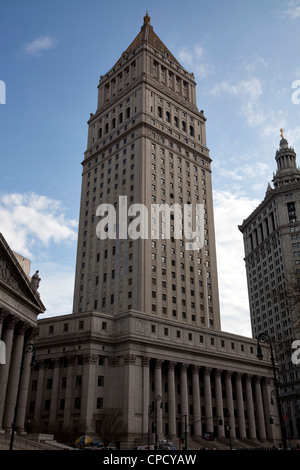 Thurgood Marshall United States Courthouse at 40 Foley Square in Manhattan, New York City. Designed by Cass Gilbert. Stock Photo