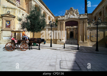 Old town of Mdina, Malta, Mediterranean, Europe Stock Photo