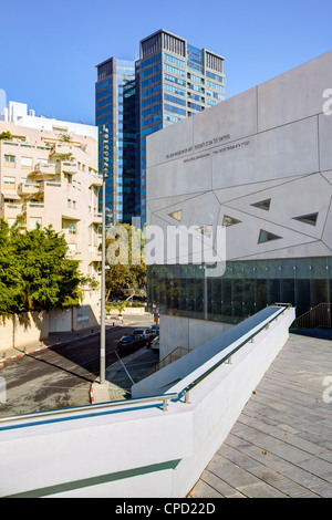 Exterior of the new Herta and Paul Amir building of the Tel Aviv Museum of Art, Tel Aviv, Israel, Middle East Stock Photo