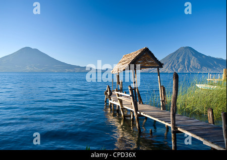 Santa Cruz La Laguna, Lake Atitlan, Western Highlands, Guatemala, Central America Stock Photo