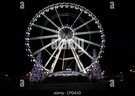 Ferris wheel at Place de la Concorde, Paris, France, Europe Stock Photo