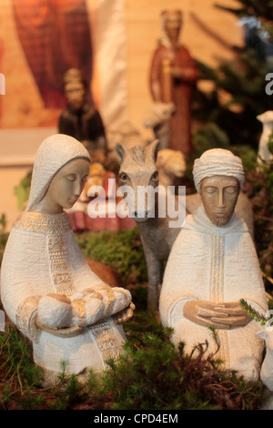 Nativity scene, Paris, France, Europe Stock Photo