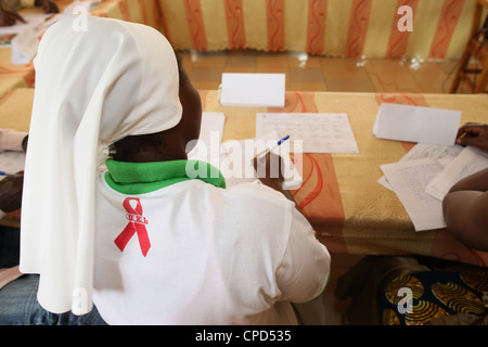 AIDS prevention workshop, Lome, Togo, West Africa, Africa Stock Photo