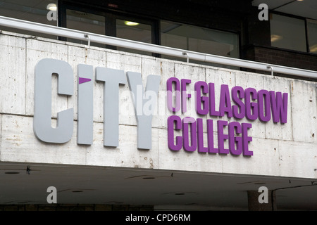logo for city of glasgow college Glasgow Scotland UK Stock Photo