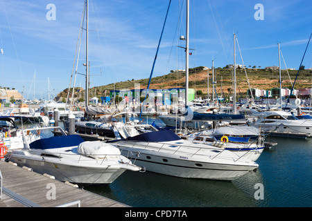 Boats in the Marina, Albufeira, Algarve, Portugal Stock Photo