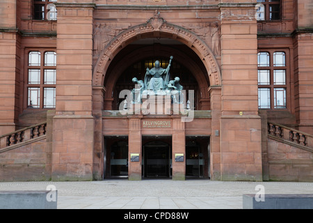 Kelvingrove Art Gallery and Museum north entrance, Glasgow, Scotland, UK Stock Photo