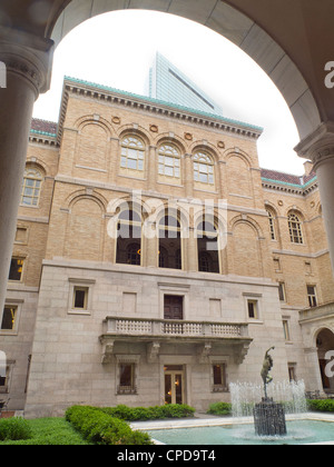 Boston Public Library courtyard Stock Photo