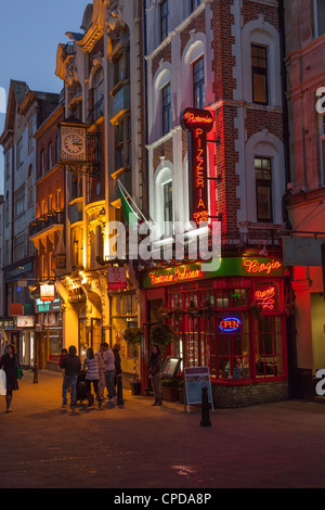 Restaurants and Bars in Whitcomb Street,around China Town in Soho,London Stock Photo