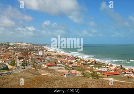 Buzios beach Natal Rio Grande do Norte northeastern Brazil aerial view beach and building landscape sunny day with blue sky Stock Photo