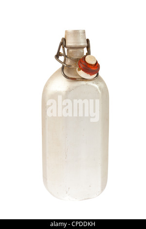 An empty canteen in front of white background Stock Photo