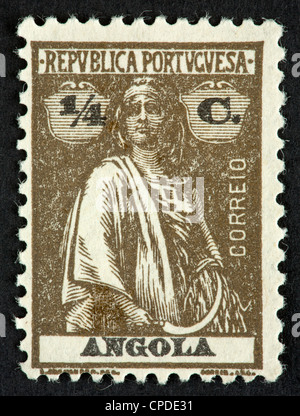 Portuguese Angola postage stamp Stock Photo