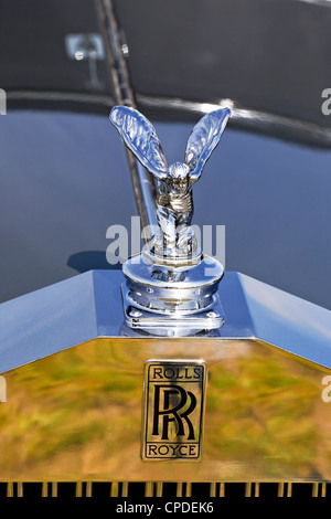 Clunes Australia  /  Close up front view of a 1954 model Rolls Royce Silver Dawn coupe on display at the Historic Vehicles Show Stock Photo