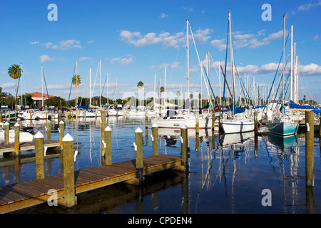 Marina, St. Petersburg, Gulf Coast, Florida, United States of America, North America Stock Photo