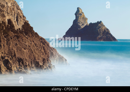 Church Rock, Broad Haven Beach, Pembrokeshire National Park, West Wales, United Kingdom, Europe Stock Photo