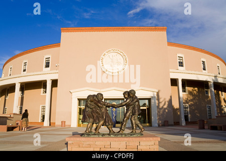 State Capitol Building, Santa Fe, New Mexico, United States of America, North America Stock Photo